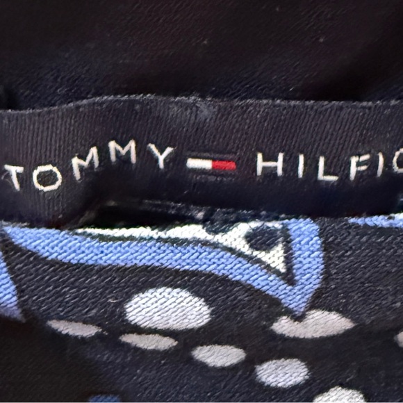 Tommy Hilfiger Women's Blue Paisley Halter Neck Style Sleeveless Dress. Size S - Picture 2 of 5